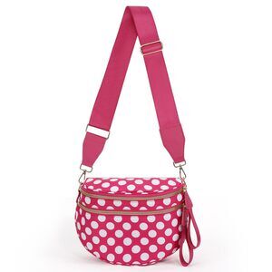 1930 Checkered Crossbody Bag Nylon Bum Bags Spacious Handbags Plus Size